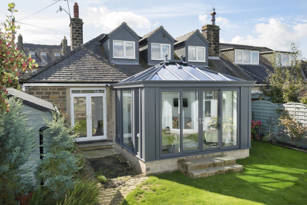 Ultraframe glass roof conservatory installation in Bristol