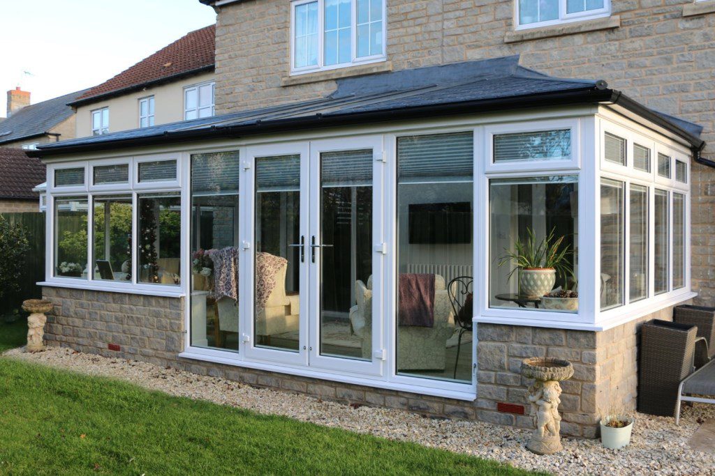 Hip lean to tiled roof conservatory in Bridgwater